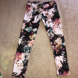 American Eagle watercolor, floral yoga leggings